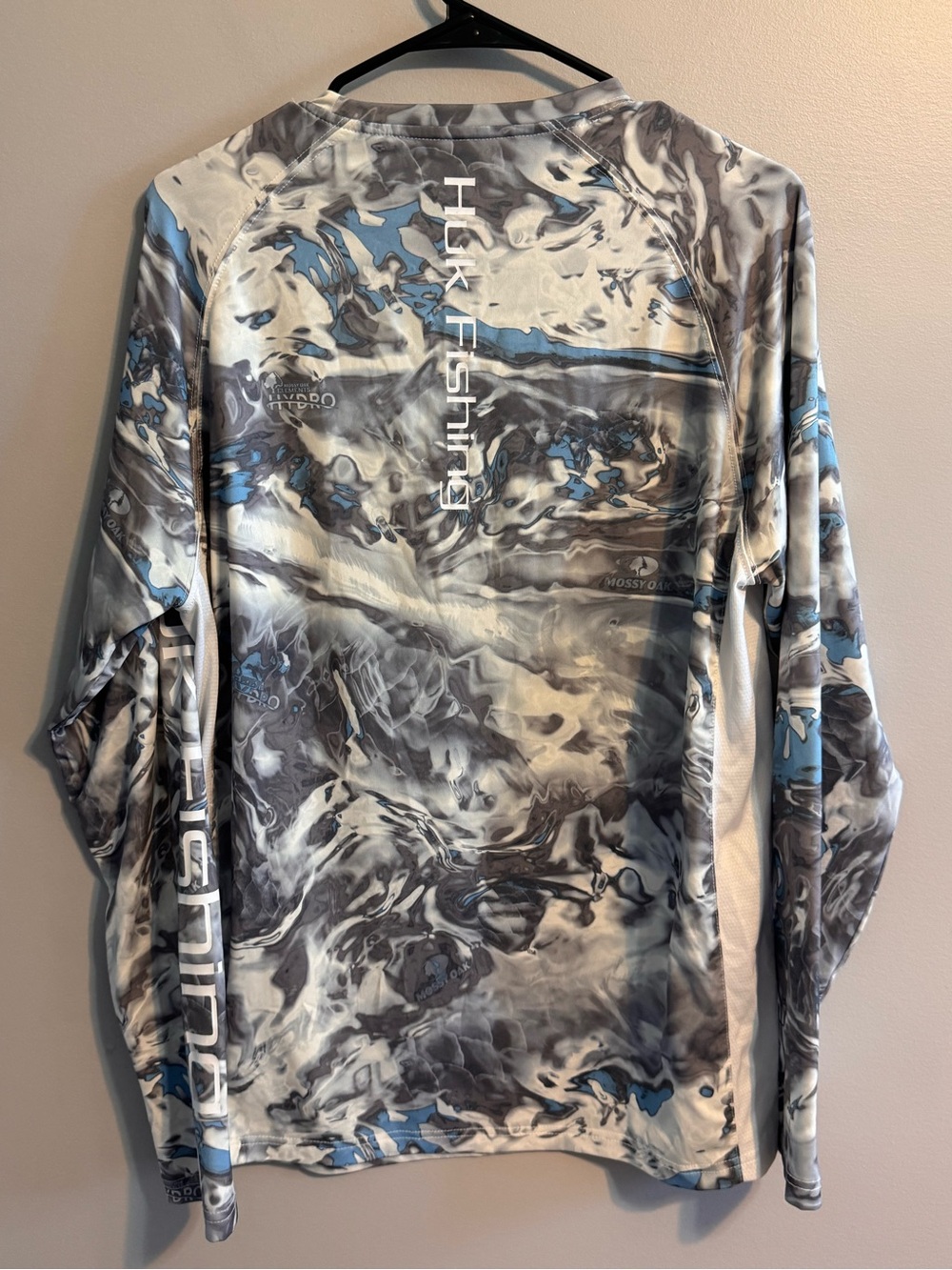 Huk Mossy Oak Elements Performance Fishing Shirt Men's M Long Sleeve Camo - Picture 3 of 4